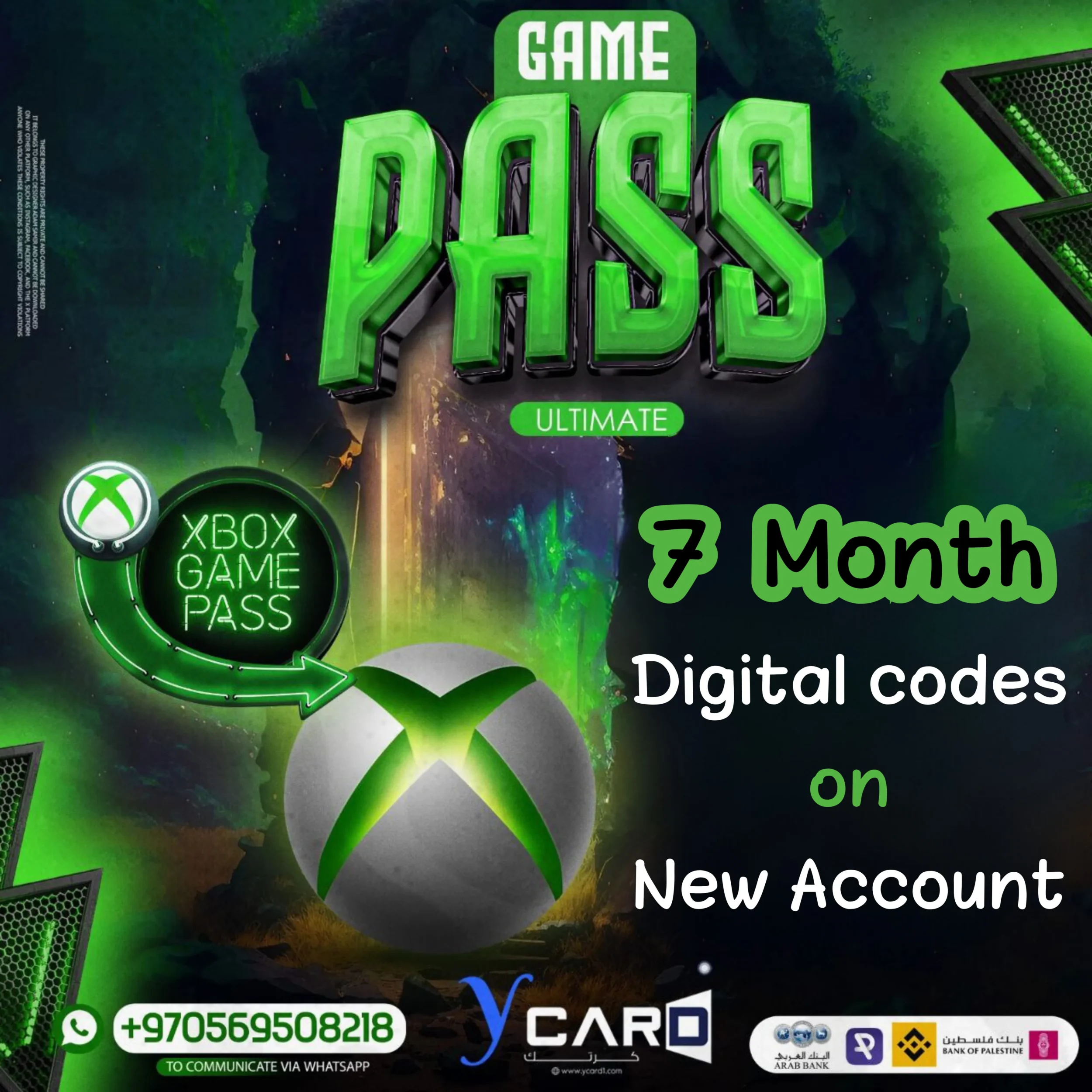 Xbox Game Pass Ultimate 7 Month ( New Account )